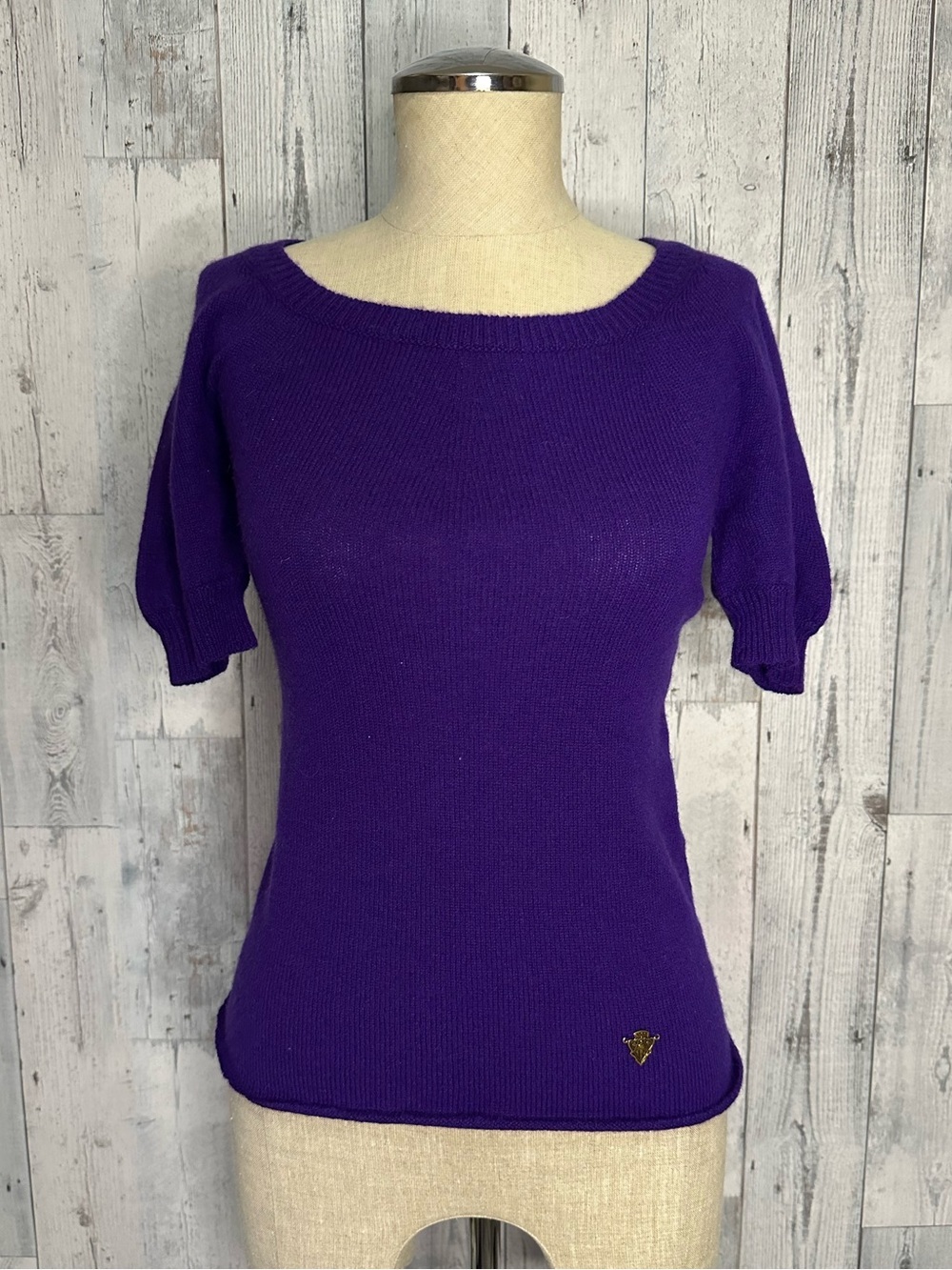 GUCCI cashmere stretchy top in purple